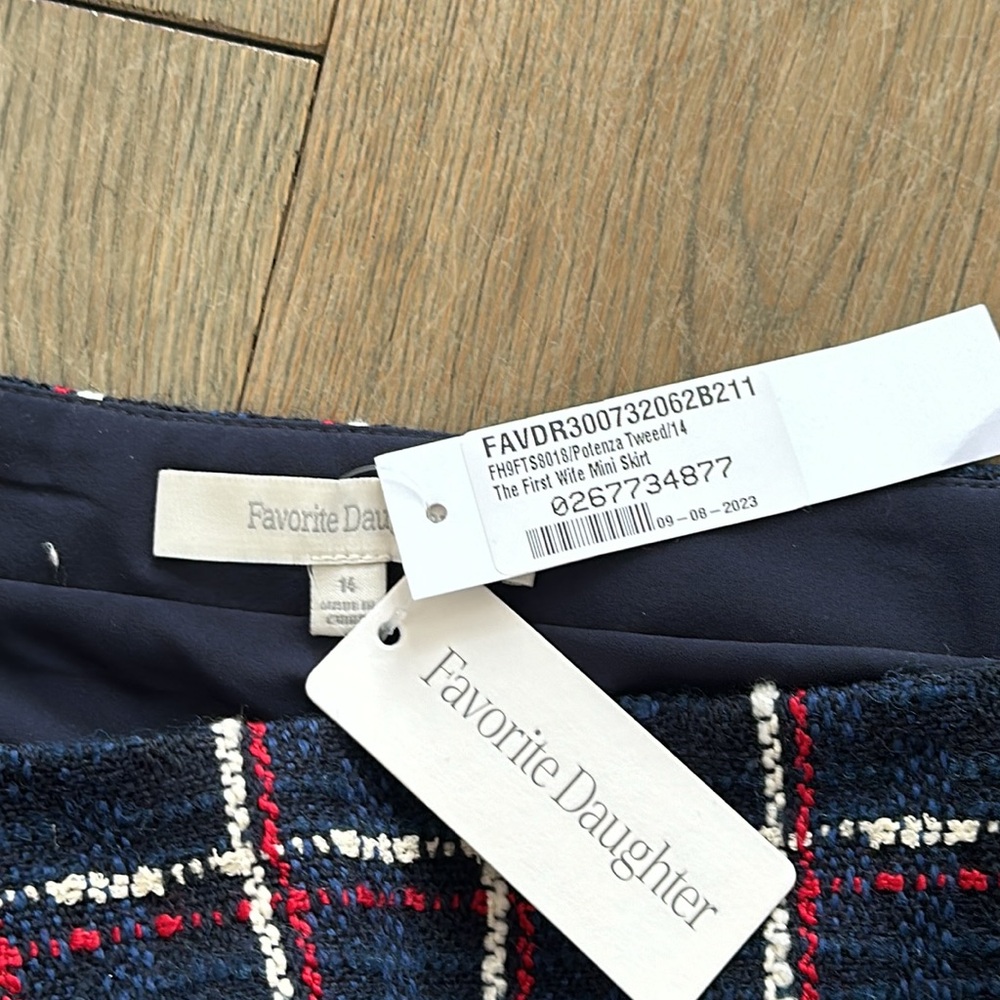 Favorite Daughter The First Wife Mini Skirt Potenza Tweed - Picture 2 of 2